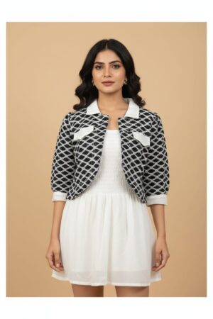 Tops With Jacket White